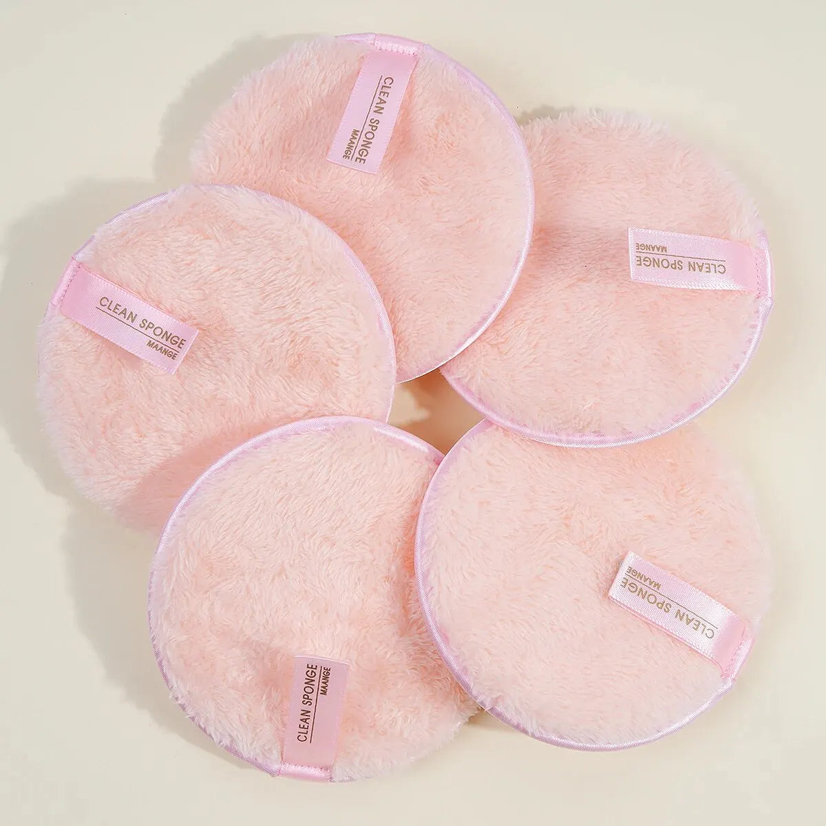 5 Piece Reusable Makeup Remover Pads - Soft Polyester Facial Cleansing Tool | Eco-Friendly & Gentle