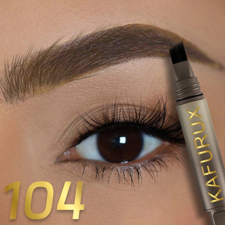 3D Microblading Eyebrow Pencil - Waterproof Long-Lasting Brow Pen with Brush | Natural Hair-Like Strokes