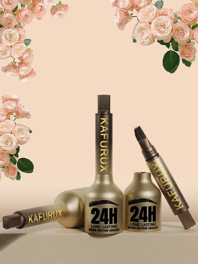 3D Microblading Eyebrow Pencil - Waterproof Long-Lasting Brow Pen with Brush | Natural Hair-Like Strokes