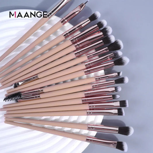 MAANGE 20 Piece Professional Makeup Brush Set - Complete Collection | Foundation, Eyeshadow & Blush